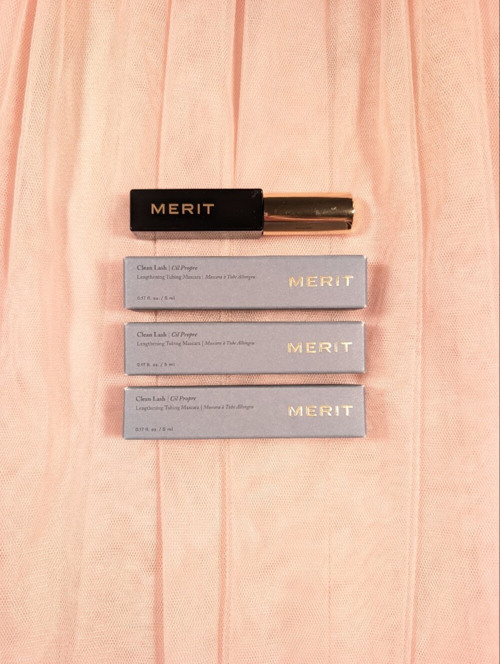MERIT Mini Clean Lash Lengthening Tubing Mascara Trio Set